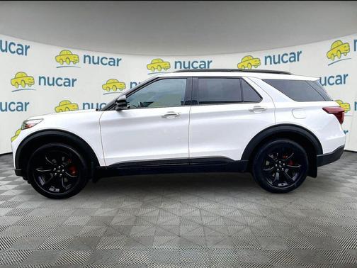 Star White Metallic Tri-Coat 2021 Ford Explorer ST