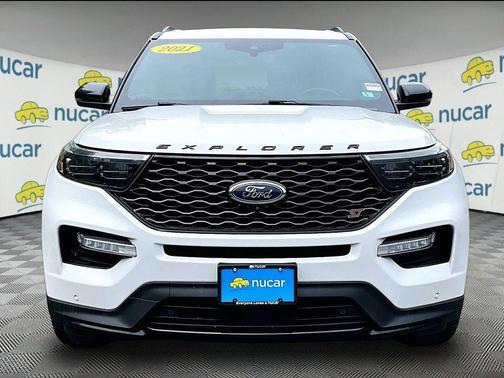 Star White Metallic Tri-Coat 2021 Ford Explorer ST