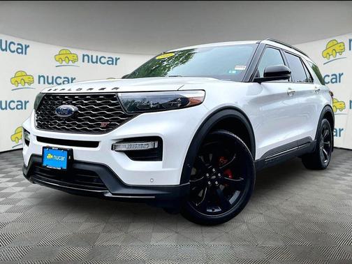 Star White Metallic Tri-Coat 2021 Ford Explorer ST