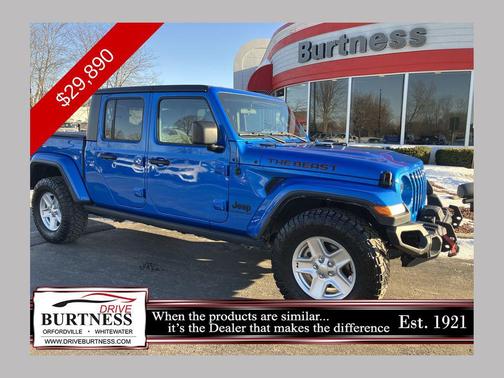 Hydro Blue Pearlcoat 2020 Jeep Gladiator Sport S