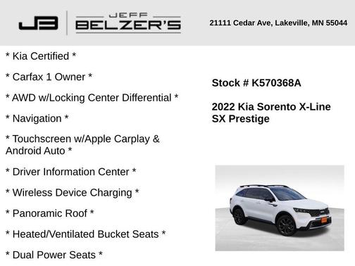 2022 Kia Sorento SX Prestige
