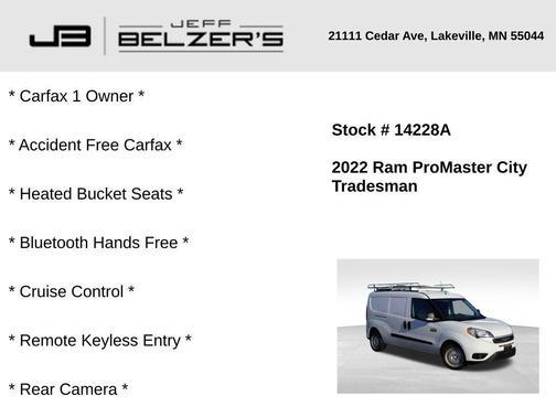 2022 RAM ProMaster City Base