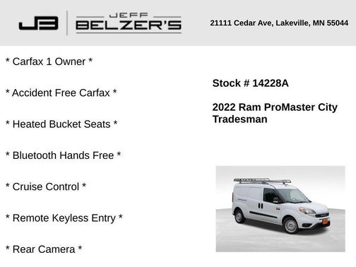 2022 RAM ProMaster City Base