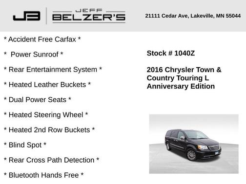 2016 Chrysler Town & Country Touring-L