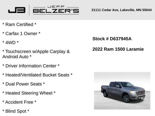 2022 RAM 1500 Laramie