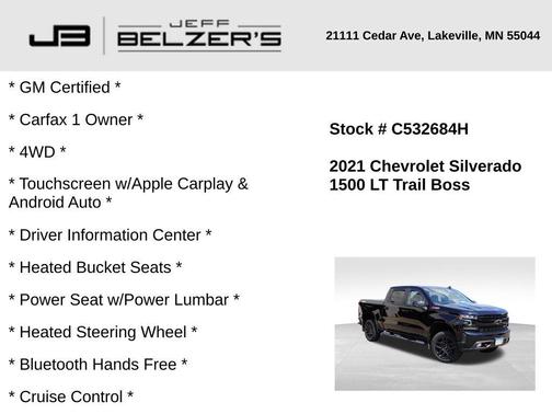 2021 Chevrolet Silverado 1500 LT Trail Boss