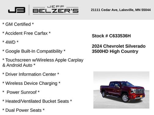 2024 Chevrolet Silverado 3500 High Country