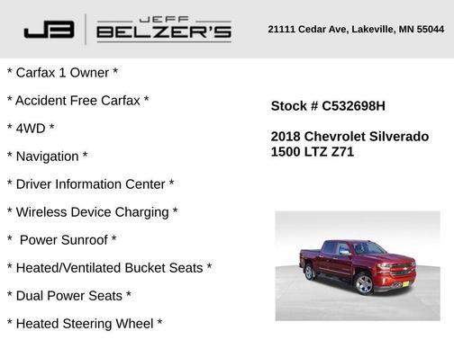 2018 Chevrolet Silverado 1500 LTZ