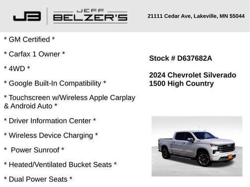 2024 Chevrolet Silverado 1500 High Country