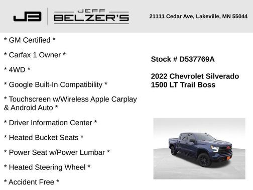 2022 Chevrolet Silverado 1500 LT Trail Boss