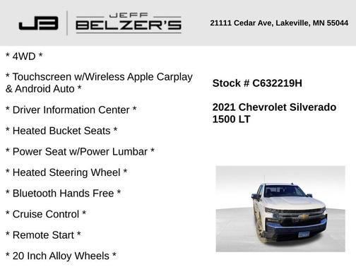 2021 Chevrolet Silverado 1500 LT