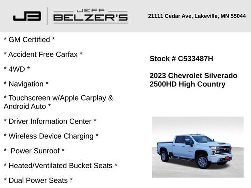 2023 Chevrolet Silverado 2500 High Country