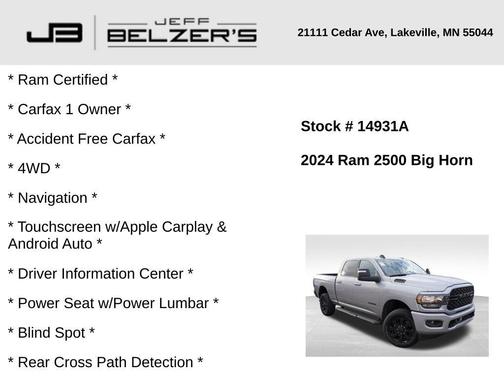 2024 RAM 2500 Big Horn