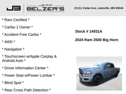 2024 RAM 2500 Big Horn