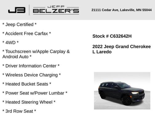 2022 Jeep Grand Cherokee L Laredo