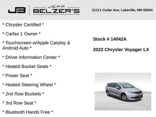2022 Chrysler Voyager LX