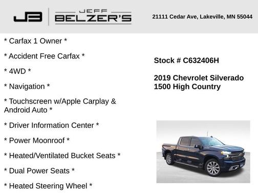 2019 Chevrolet Silverado 1500 High Country