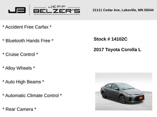 2017 Toyota Corolla L