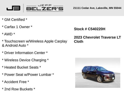 2023 Chevrolet Traverse LT Cloth