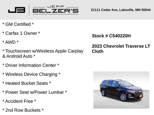 2023 Chevrolet Traverse LT Cloth