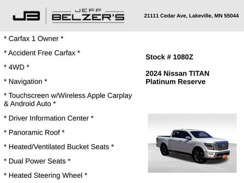 2024 Nissan Titan Platinum Reserve
