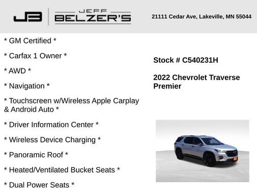 2022 Chevrolet Traverse Premier
