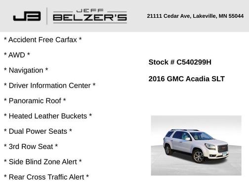 2016 GMC Acadia SLT-1