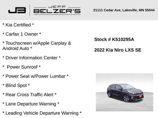 2022 Kia Niro LXS