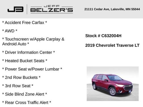 2019 Chevrolet Traverse LT Cloth