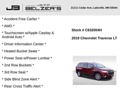 2019 Chevrolet Traverse LT Cloth