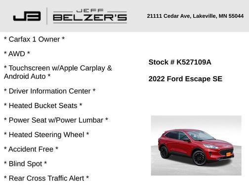 2022 Ford Escape SE