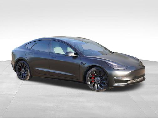 Matte Black 2023 Tesla Model 3 Performance