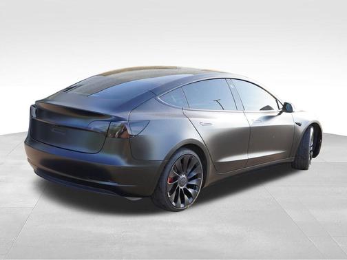 Matte Black 2023 Tesla Model 3 Performance