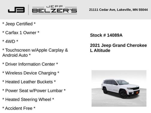 2021 Jeep Grand Cherokee L Laredo