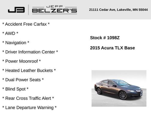 2015 Acura TLX V6 Tech