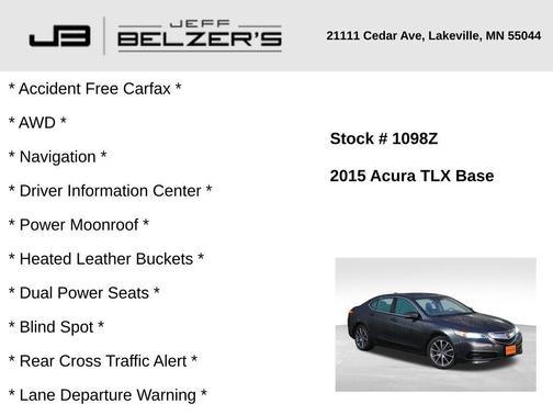 2015 Acura TLX V6 Tech