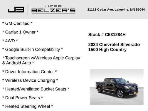2024 Chevrolet Silverado 1500 High Country