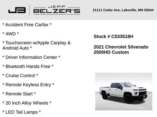 2021 Chevrolet Silverado 2500 Custom