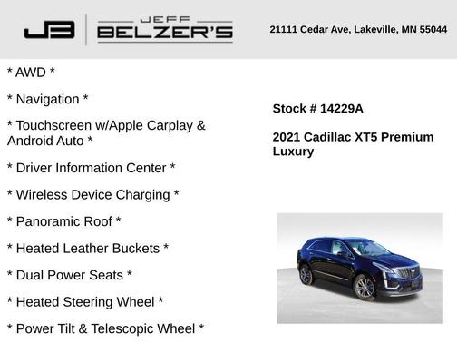 2021 Cadillac XT5 Premium Luxury