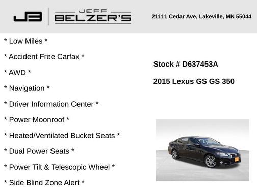 2015 Lexus GS 350 Base