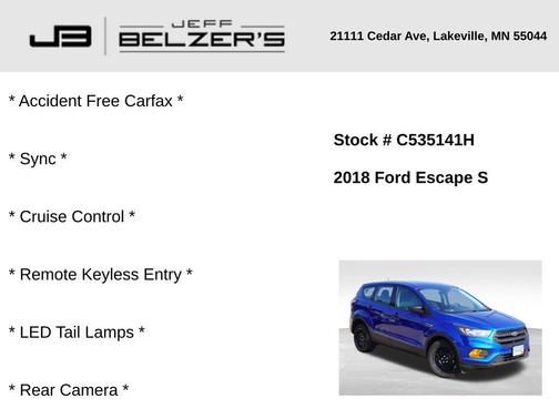 2018 Ford Escape S