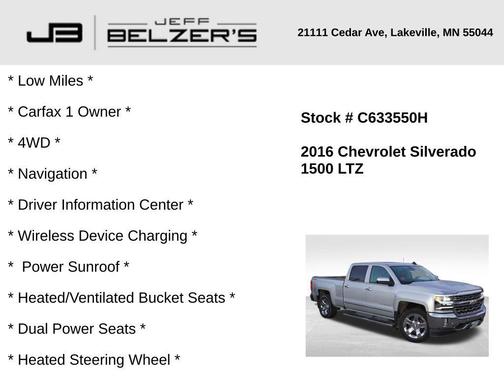 2016 Chevrolet Silverado 1500 LTZ