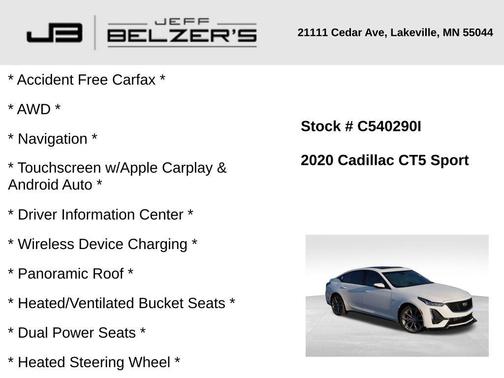 2020 Cadillac CT5 Sport AWD