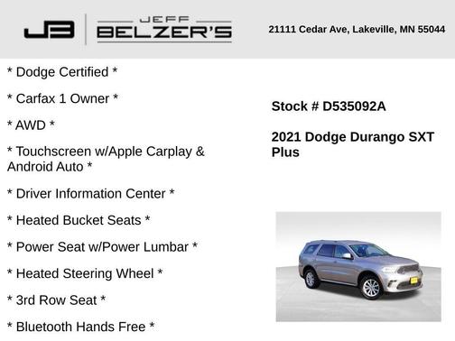 2021 Dodge Durango SXT