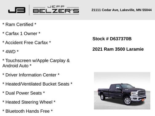 2021 RAM 3500 Laramie