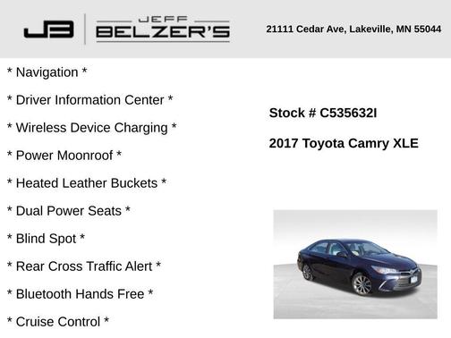 2017 Toyota Camry XLE