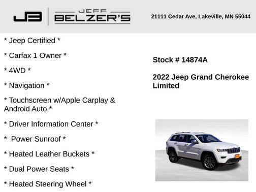 2022 Jeep Grand Cherokee WK Limited