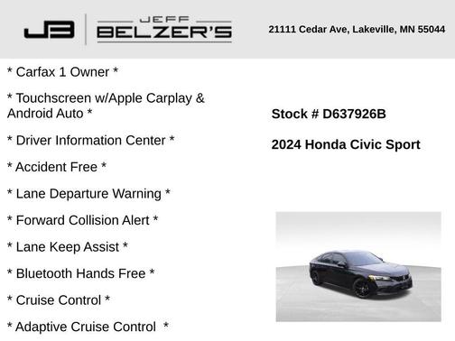 2024 Honda Civic Sport
