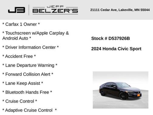 2024 Honda Civic Sport