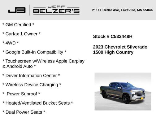 2023 Chevrolet Silverado 1500 High Country